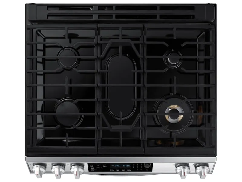 Samsung NX60T8511SS 6.0 Cu. Ft. Front Control Slide-In Gas Range With Air Fry & Wi-Fi In Stainless Steel