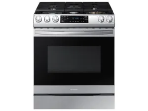 Samsung NX60T8511SS 6.0 Cu. Ft. Front Control Slide-In Gas Range With Air Fry & Wi-Fi In Stainless Steel