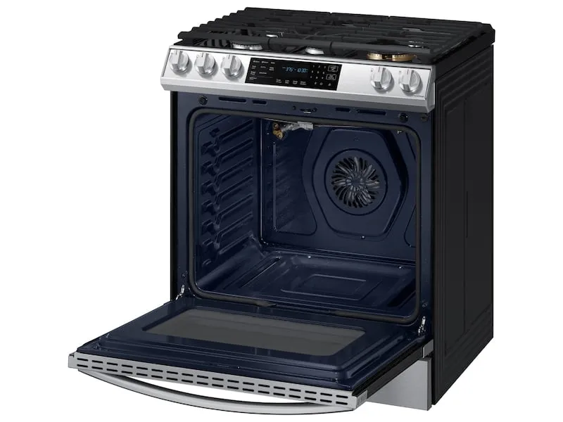 Samsung NX60T8511SS 6.0 Cu. Ft. Front Control Slide-In Gas Range With Air Fry & Wi-Fi In Stainless Steel