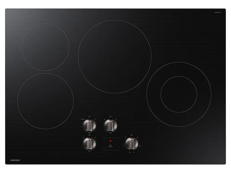 Samsung NZ30FG5332RK 30" Electric Energy Star Certified Cooktop With 4 Elements In Black
