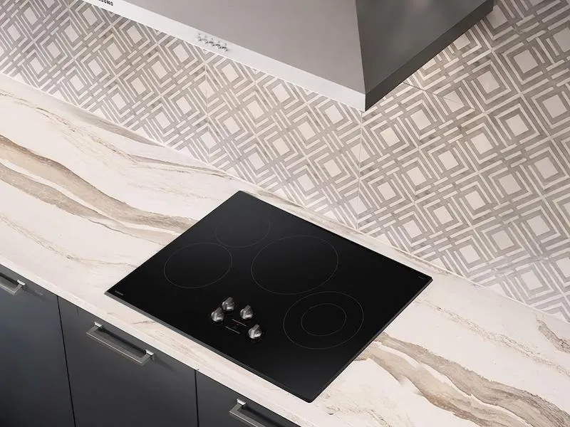 Samsung NZ30FG5332RK 30" Electric Energy Star Certified Cooktop With 4 Elements In Black