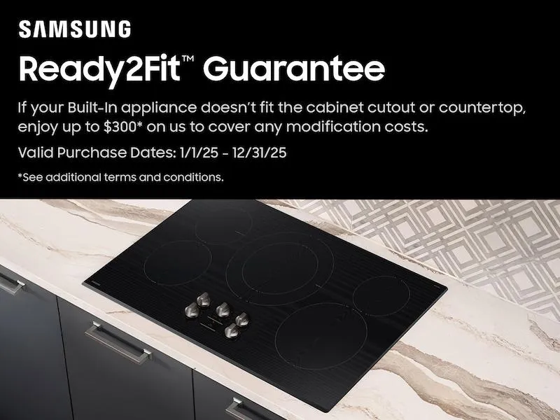 Samsung NZ36FG5332RK 36" Electric Energy Star Certified Cooktop With 5 Elements In Black