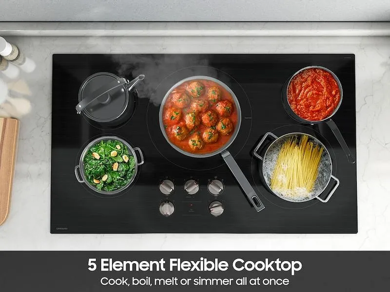 Samsung NZ36FG5332RK 36" Electric Energy Star Certified Cooktop With 5 Elements In Black
