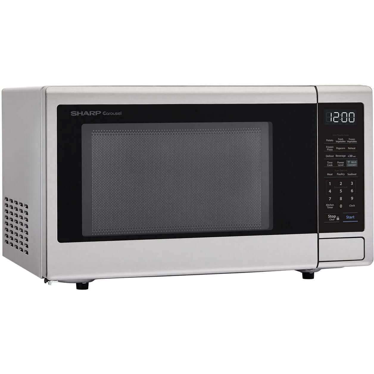 Sharp 1.1-Cu. Ft. 21 in. Countertop Microwave with Alexa-Enabled Controls in Stainless Steel (ZSMC1139FS)