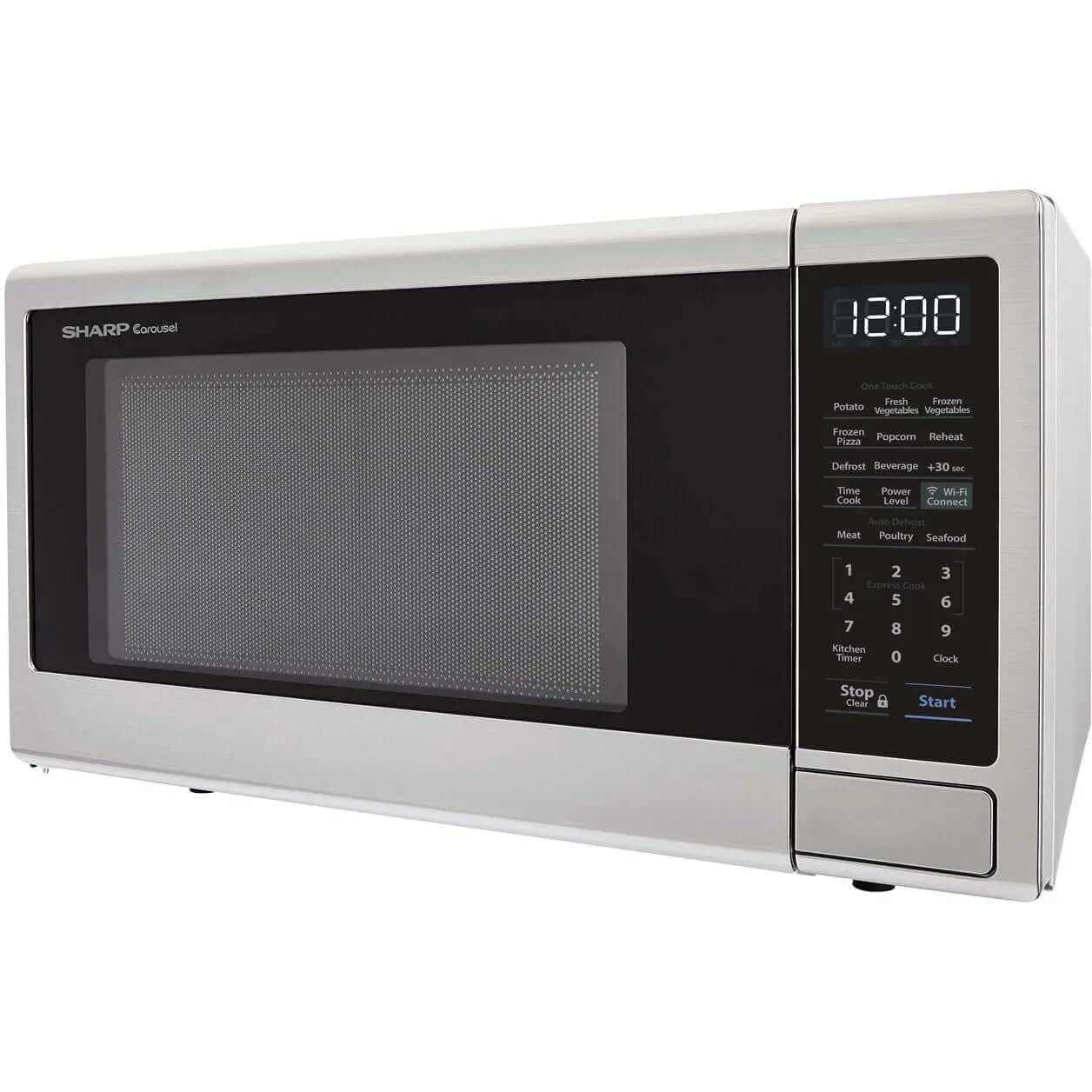 Sharp 1.1-Cu. Ft. 21 in. Countertop Microwave with Alexa-Enabled Controls in Stainless Steel (ZSMC1139FS)