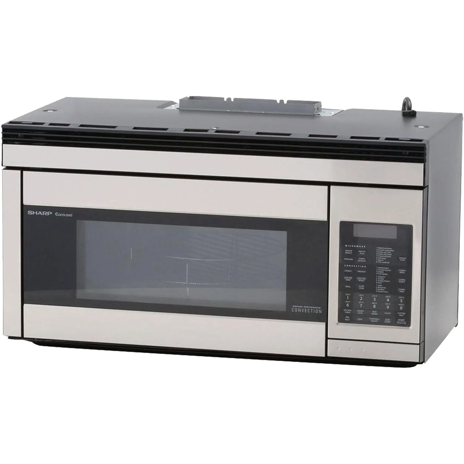 Sharp 1.1 cu. ft. 850W 30 in. Over-the-Range Convection Microwave in Stainless Steel (R1874T)