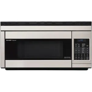 Sharp 1.1 cu. ft. 850W 30 in. Over-the-Range Convection Microwave in Stainless Steel (R1874T)