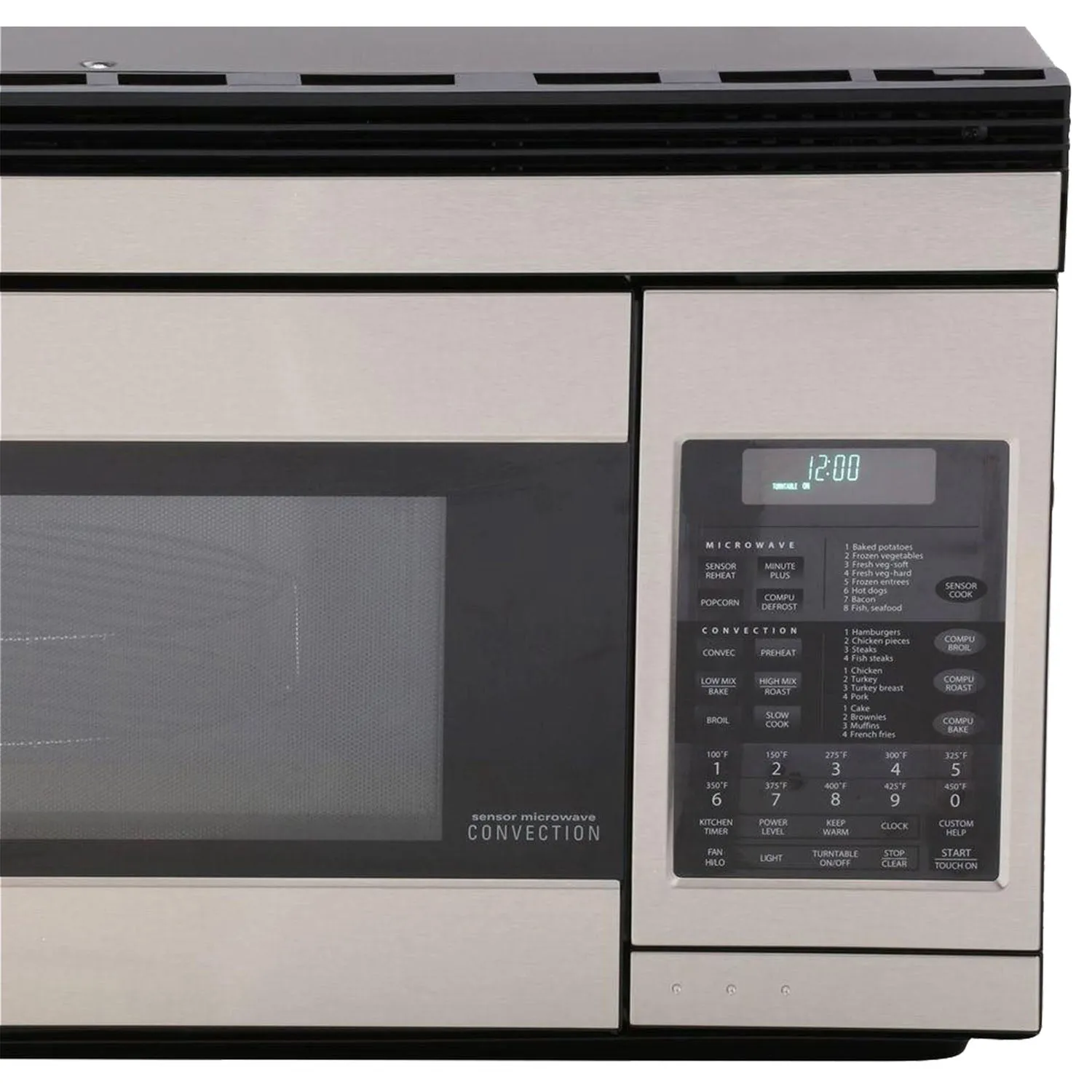 Sharp 1.1 cu. ft. 850W 30 in. Over-the-Range Convection Microwave in Stainless Steel (R1874T)