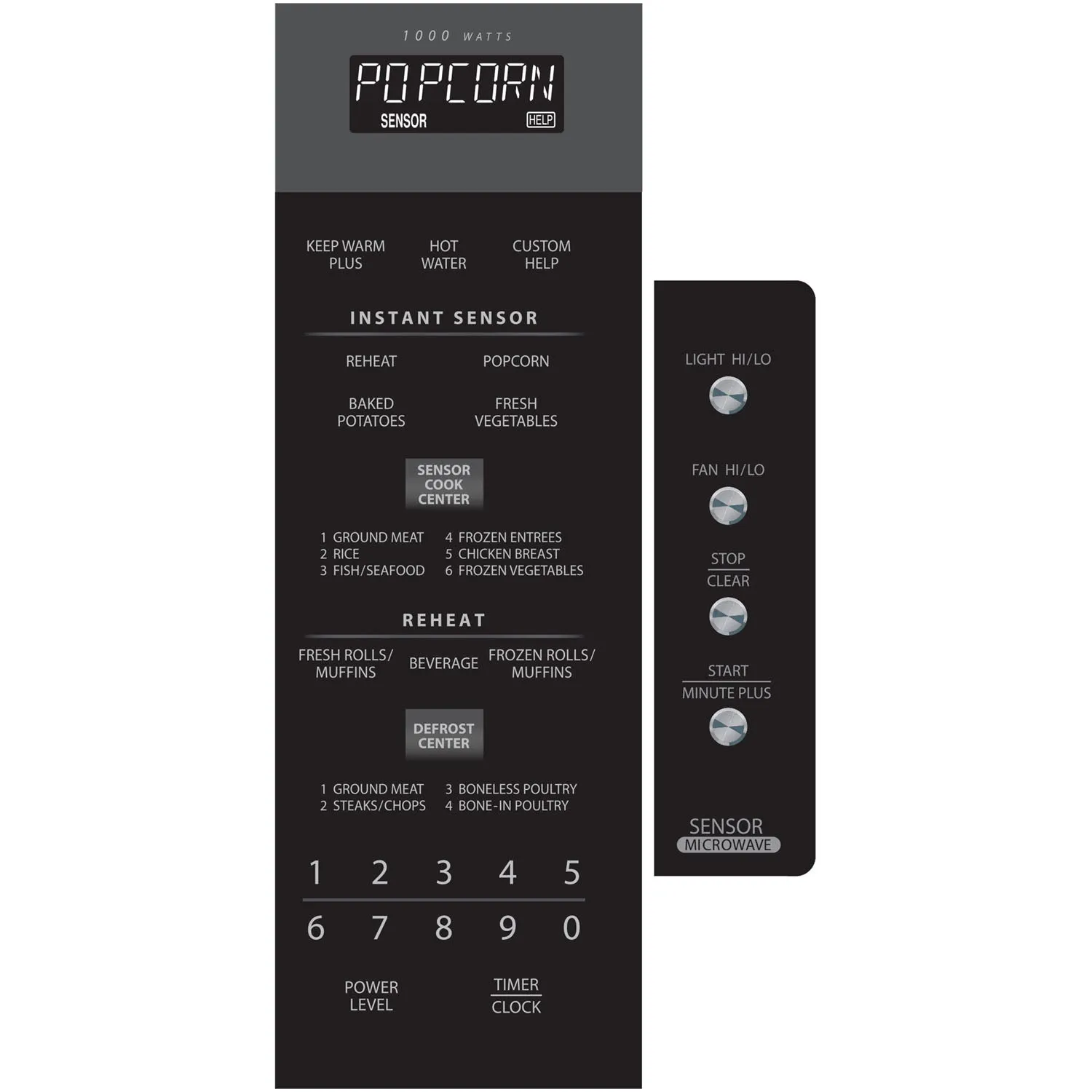 Sharp 1.5 cu. ft. 1000W 30 in. Over-the-Range Microwave Oven with Concealed Control Panel in Stainless Steel (R1514T)