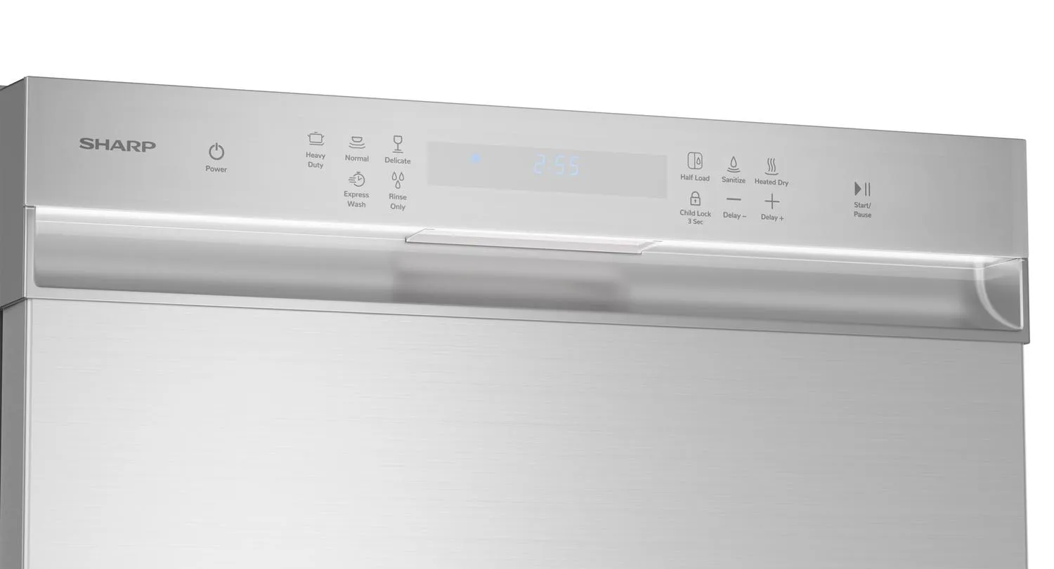 Sharp SDW6504MS Sharp 24 In. Stainless Steel Hybrid 52Db Dishwasher