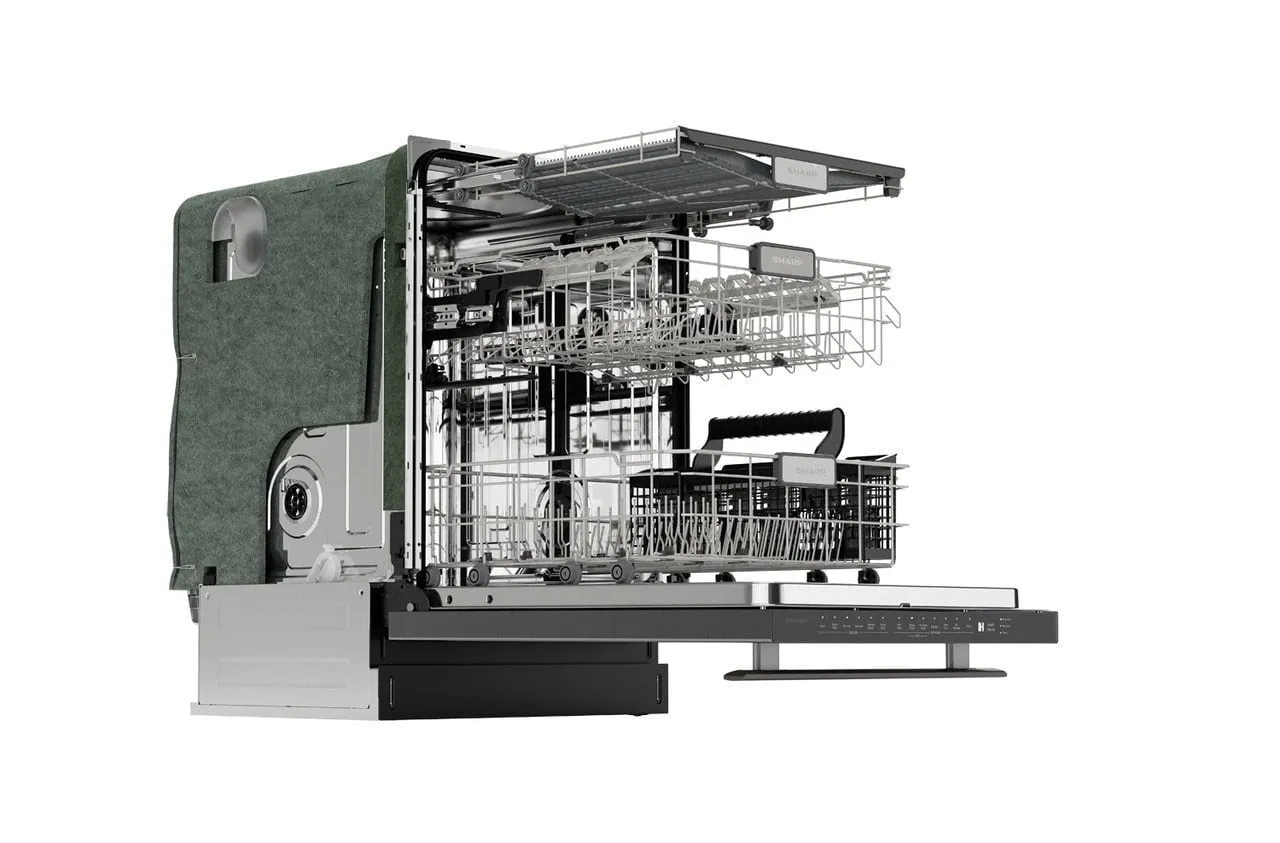 Sharp SDW6757ES Sharp 24 In. Slide-In Stainless Steel Dishwasher