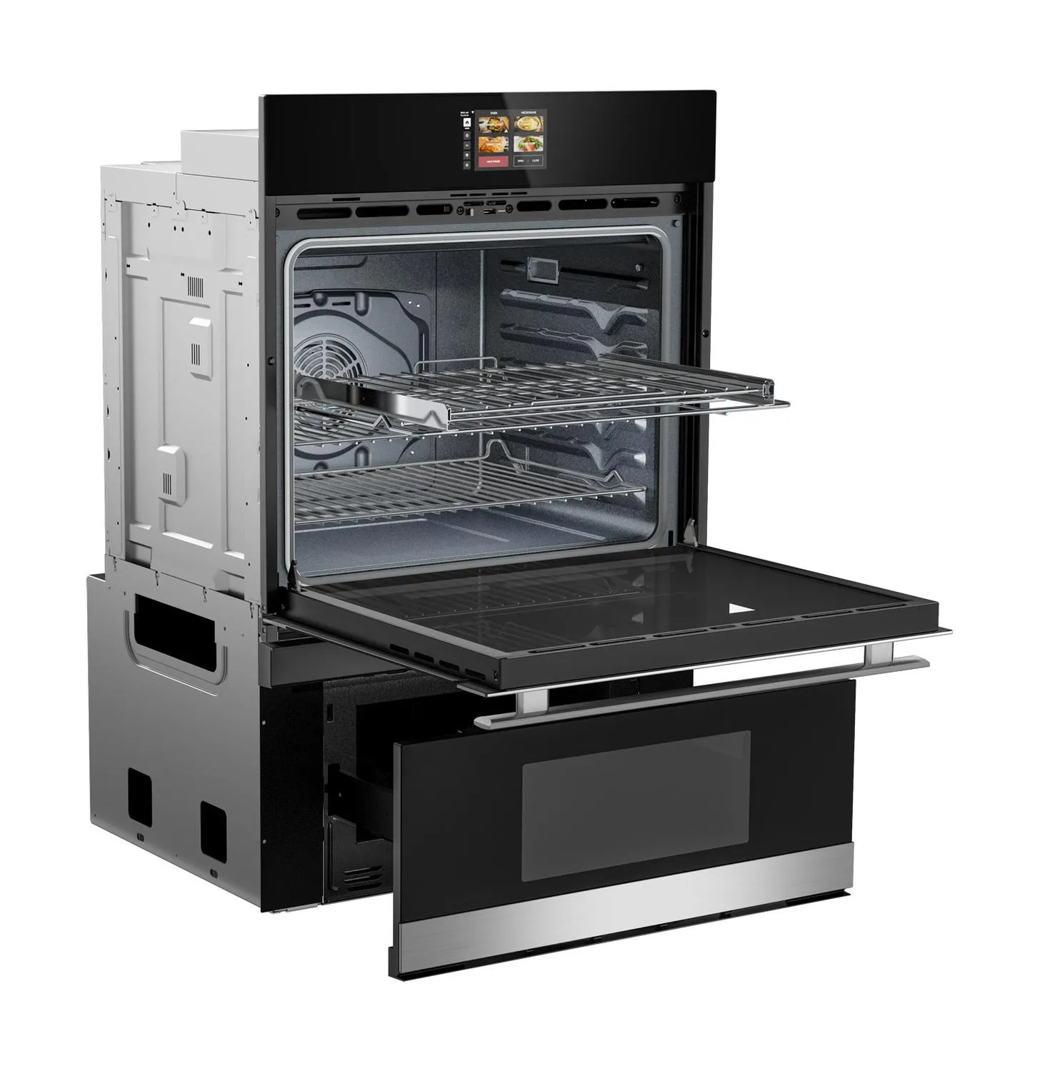 Sharp SWB3085HS 30 In. Smart Convection Wall Oven With Microwave Drawer Oven