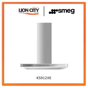 Smeg 90cm Chimney Hood Stainless Steel with Silver KS912XE** CLEARANCE SALE