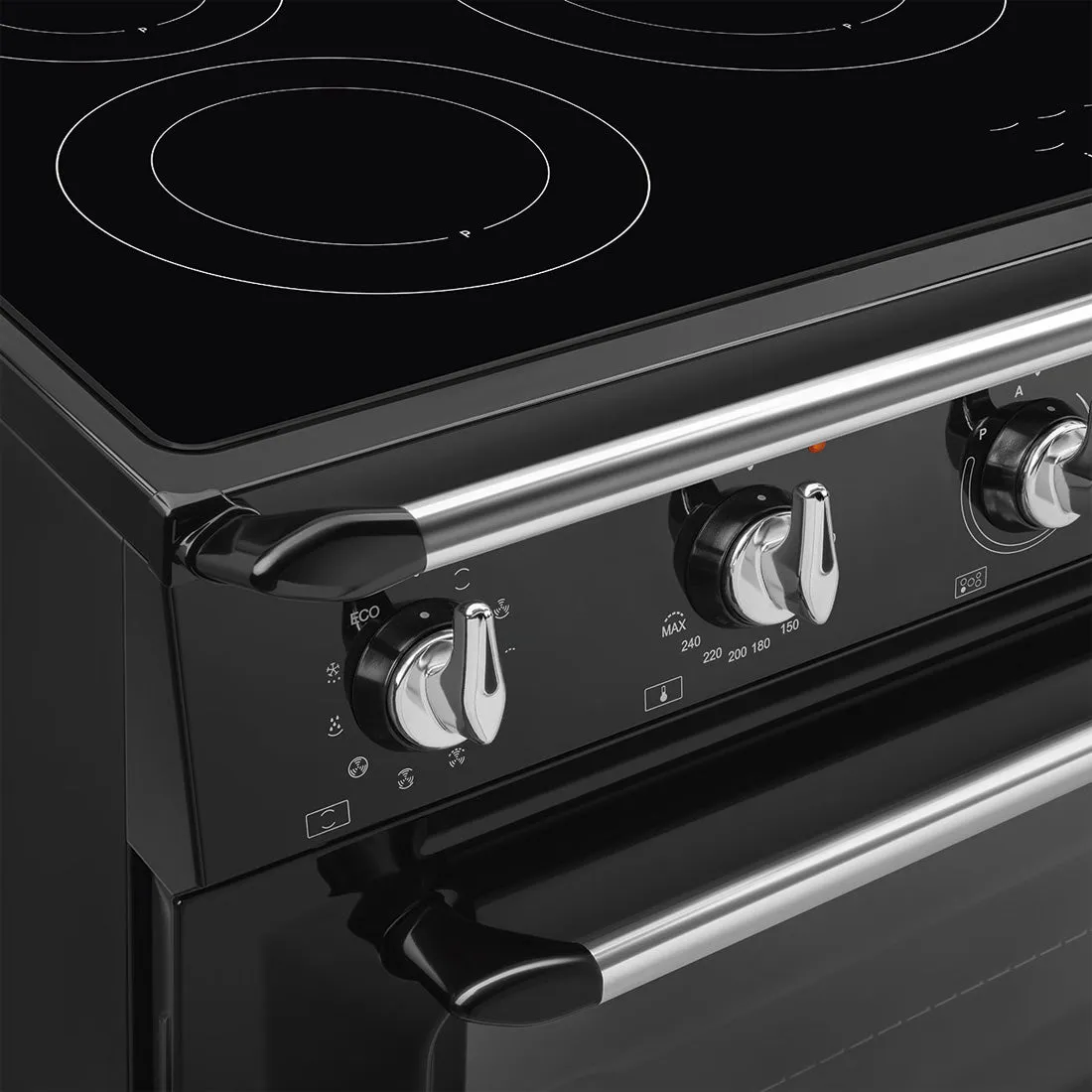 Smeg 90cm Victoria Induction MF Freestanding Cooker Black