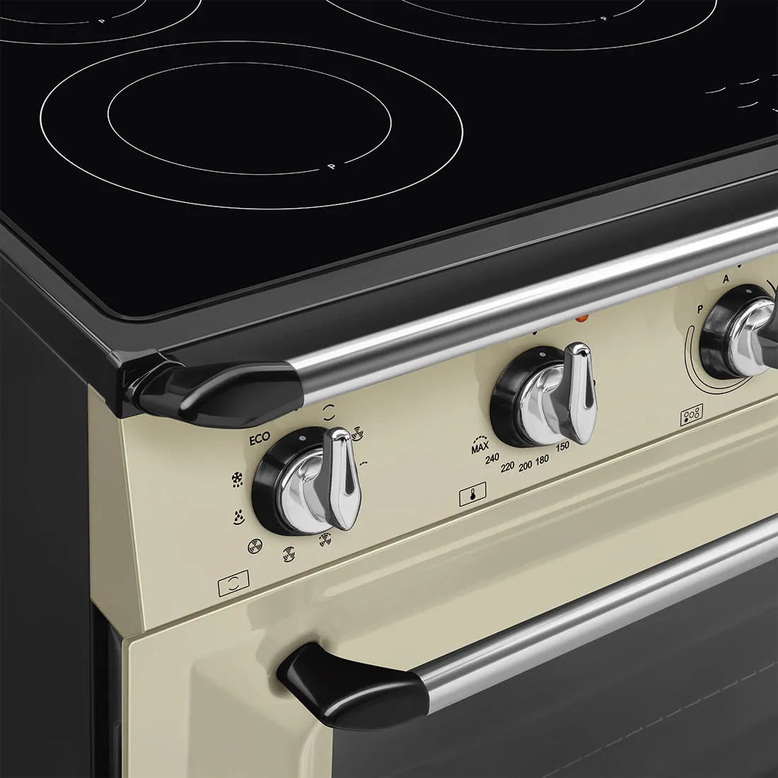 Smeg 90cm Victoria Induction MF Freestanding Cooker Cream