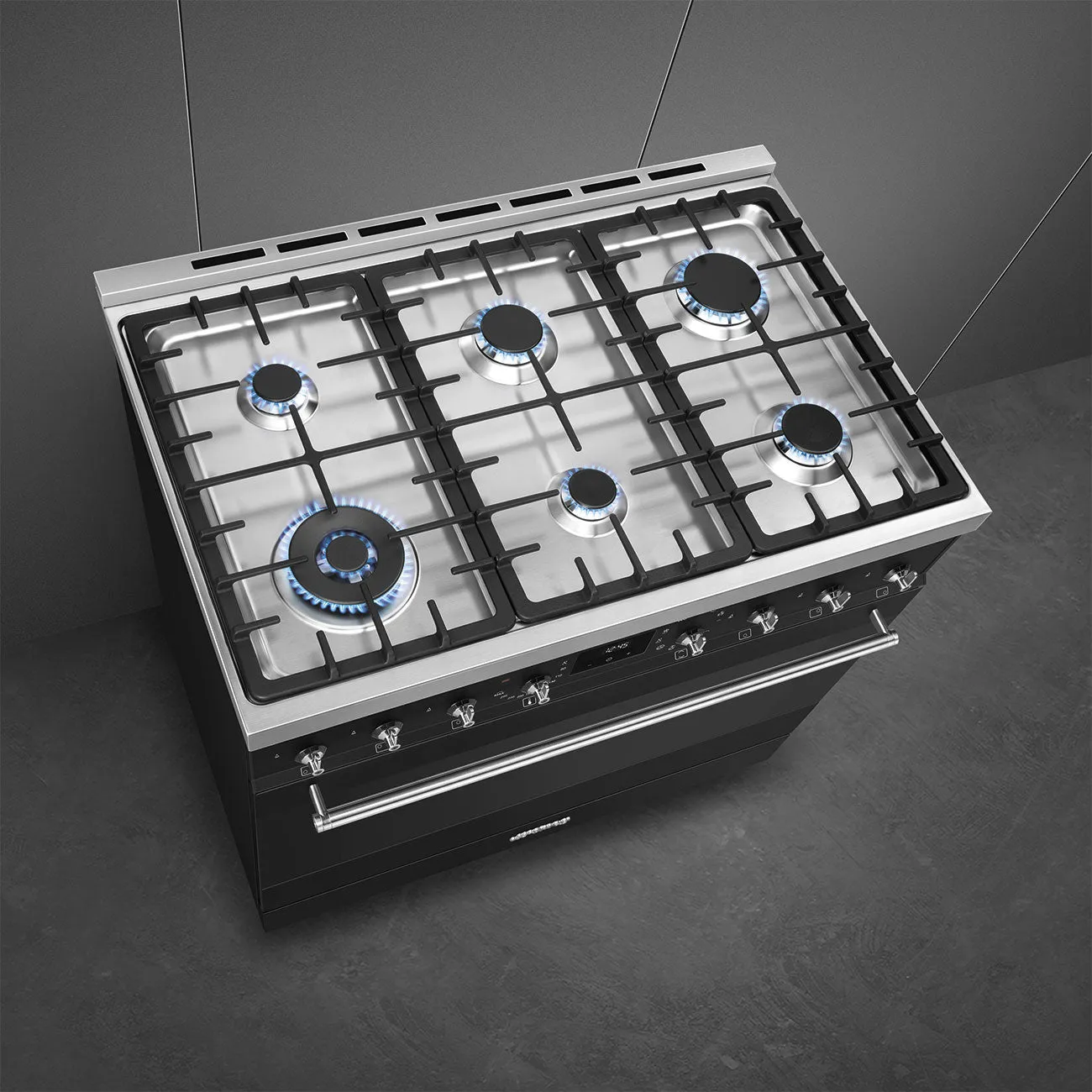 Smeg Classic Freestanding Cooker 90cm Matte Black