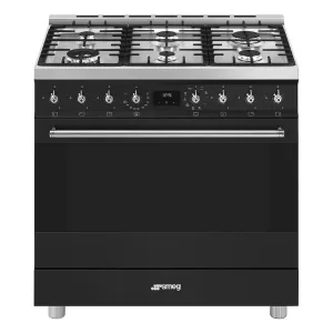 Smeg Classic Freestanding Cooker 90cm Matte Black