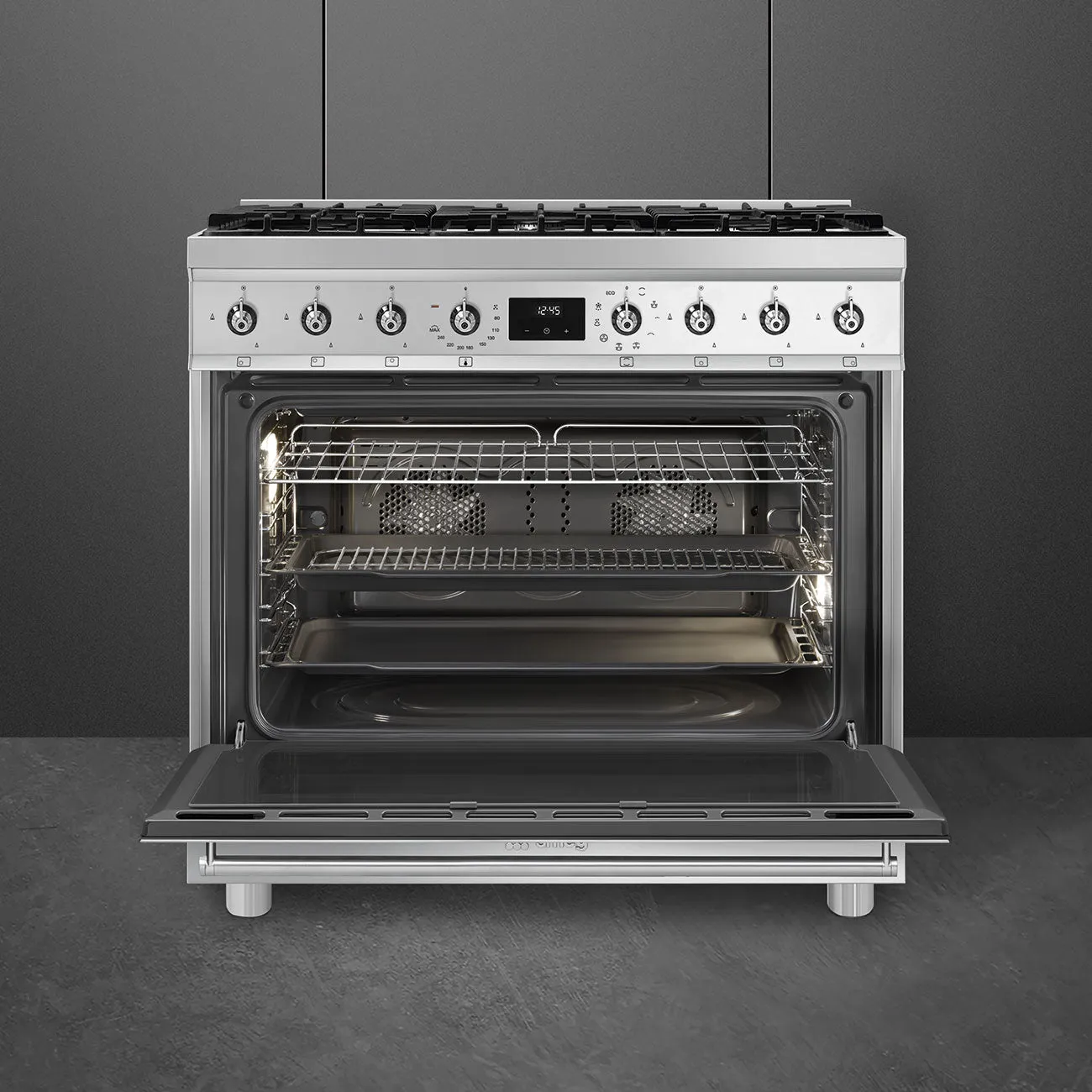 Smeg Classic Freestanding Cooker 90cm Stainless Steel