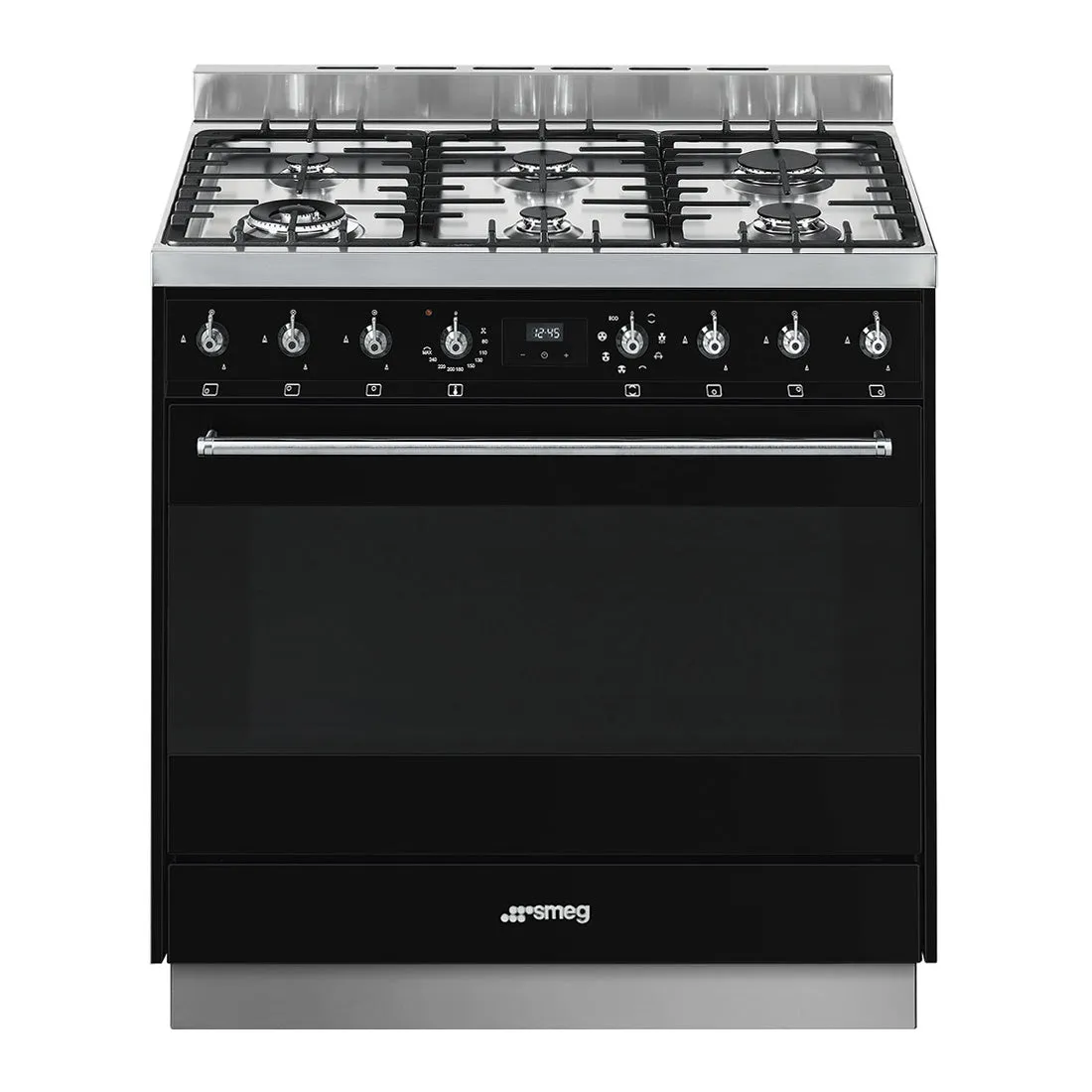 Smeg Classic Freestanding Dual Fuel Cooker Anthracite 90cm