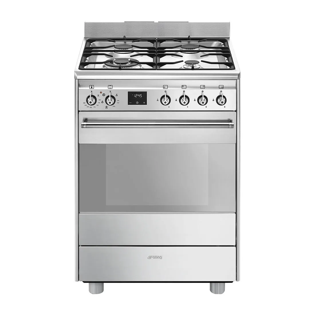 Smeg Classic Freestanding Dual Fuel Cooker Stainless Steel 60cm