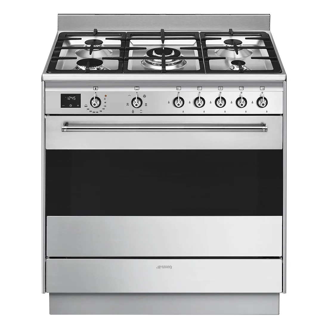 Smeg Classic Freestanding Dual Fuel Cooker Stainless Steel 90cm