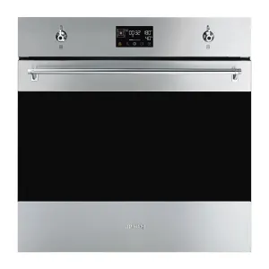 Smeg Classic Galileo Pyrolytic Steam 40 Oven Compact Screen Stainless Steel 60cm