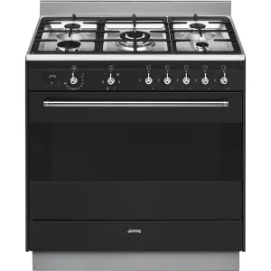 Smeg Duel Fuel Freestanding Oven/Stove 90cm Anthracite
