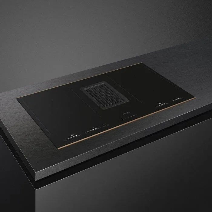 Smeg HOBD682R 83cm Dolce Stil Novo Venting Induction Hob with Copper Trim
