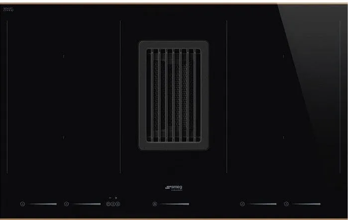 Smeg HOBD682R 83cm Dolce Stil Novo Venting Induction Hob with Copper Trim