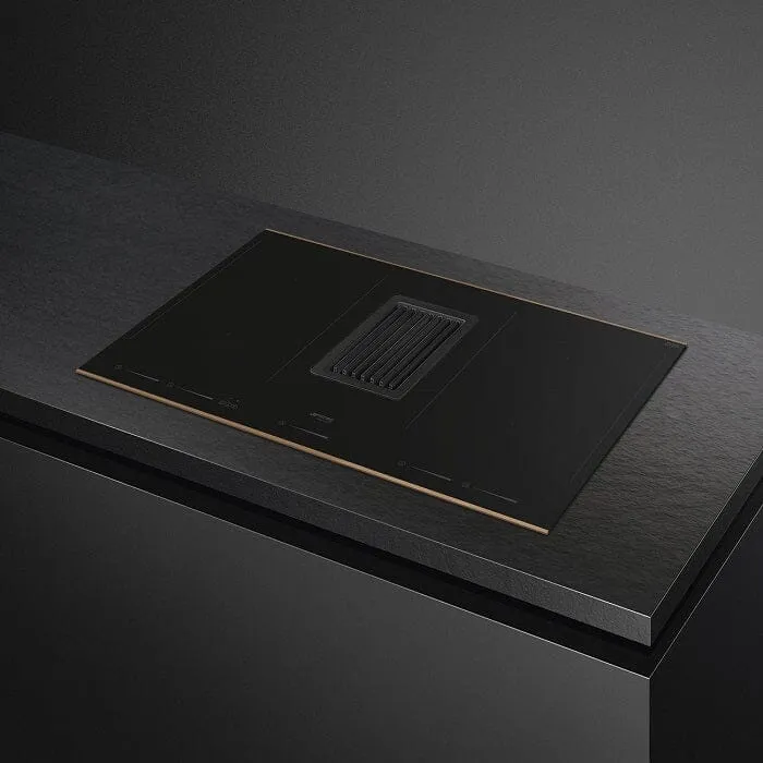 Smeg HOBD682R 83cm Dolce Stil Novo Venting Induction Hob with Copper Trim
