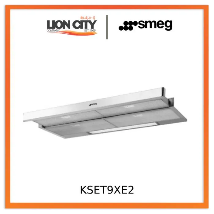 Smeg KSET9XE2 90 cm Integrated (semi) hood