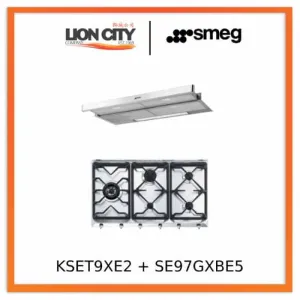 Smeg KSET9XE2   SE97GXBE5 Hood & Hob Bundle