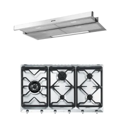 Smeg KSET9XE2   SE97GXBE5 Hood & Hob Bundle