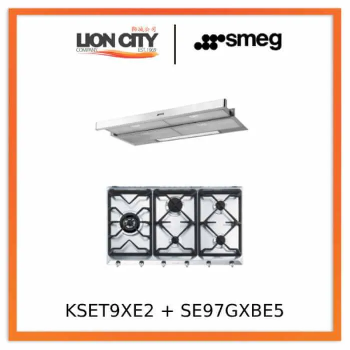 Smeg KSET9XE2   SE97GXBE5 Hood & Hob Bundle