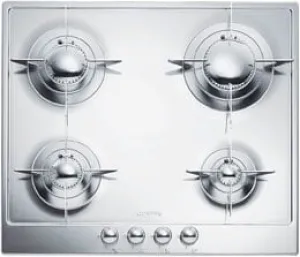 Smeg PU64ES 24" "Renzo Piano Design" Gas Cooktop Full Stainless Steel Body