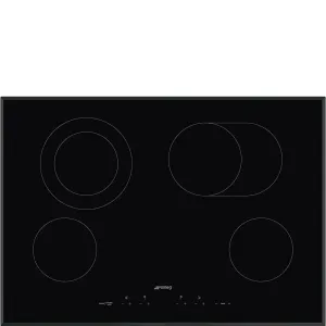 Smeg SEU304EMTB 70Cm (30") Ceramic Cooktop Black Glass, Beveled