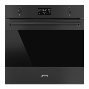 Smeg Classic Galileo Pyrolytic Steam 40 Oven Compact Screen Matte Black 60cm