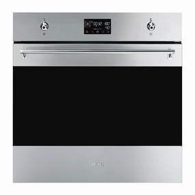 Smeg Classic Galileo Pyrolytic Steam 40 Oven Compact Screen Stainless Steel 60cm