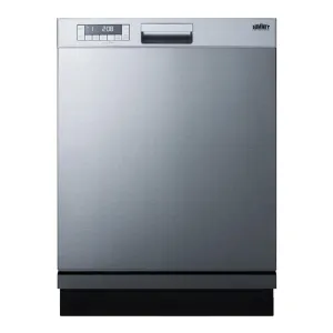 SUMMIT 24 in. Built-In Dishwasher in Stainless Steel (DW2435SS)