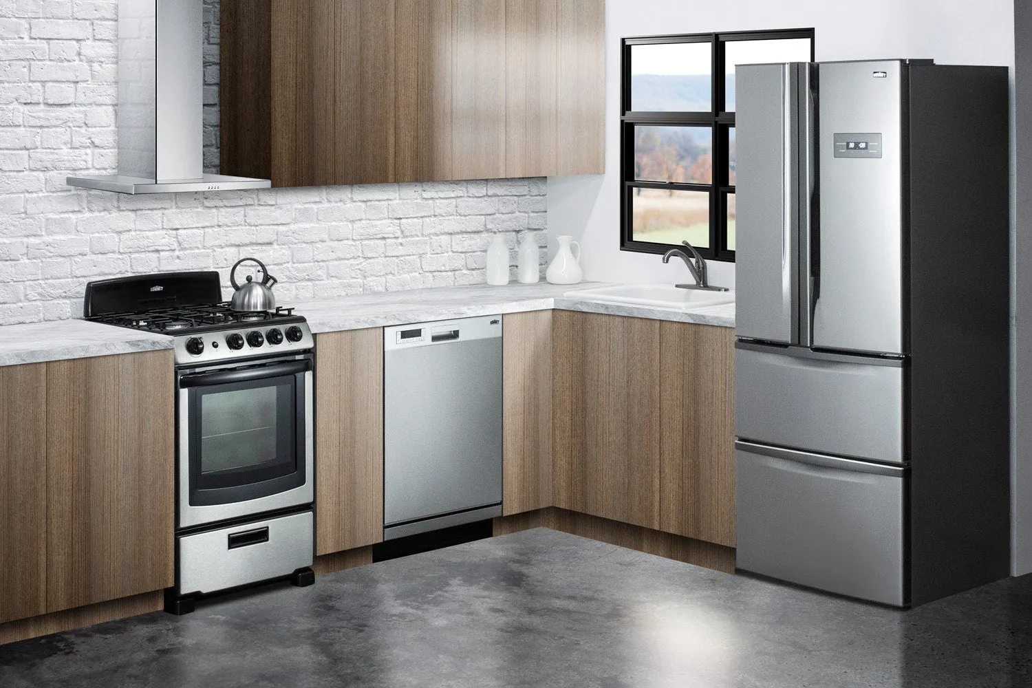 SUMMIT 24 in. Built-In Dishwasher in Stainless Steel (DW2435SS)