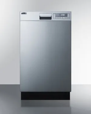 Summit DW18SS4ADA 18" Wide Built-In Dishwasher