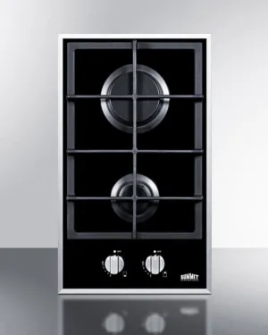Summit GC2BGL 12" Wide 2-Burner Gas Cooktop