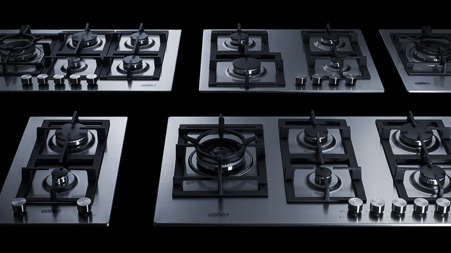 Summit GCJ536SSLP 34" Wide 5-Burner Propane Gas Cooktop In Stainless Steel