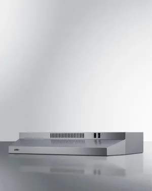 Summit H30RSSADA 30" Under Cabinet Convertible Range Hood, Ada Compliant