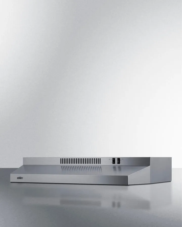 Summit H30RSSADA 30" Under Cabinet Convertible Range Hood, Ada Compliant
