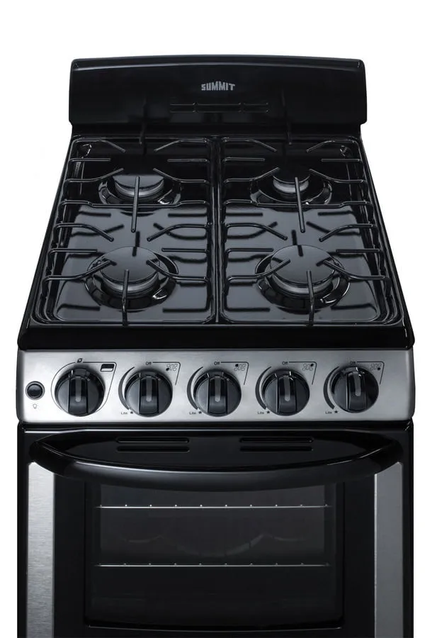Summit PRO201SS 20" Wide Gas Range