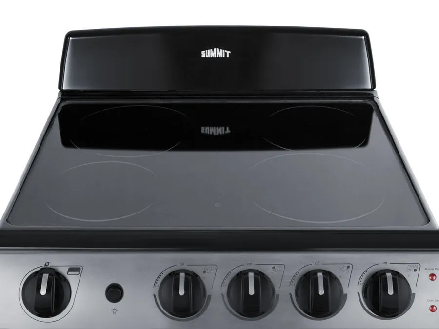Summit REX2451SS 24" Wide Electric Smooth-Top Range