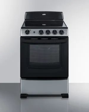 Summit REX2451SS 24" Wide Electric Smooth-Top Range