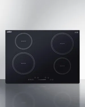 Summit SINC4B301B 30" Wide 208-240V 4-Zone Induction Cooktop