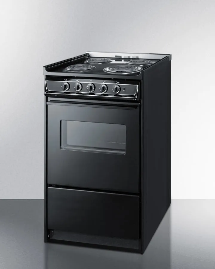 Summit TEM110CRW 20" Wide Electric Coil Range